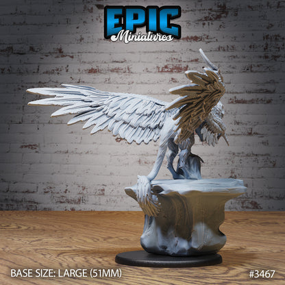 Longbeak Griffin - Epic Miniatures | Ninth Age | 32mm | Chivalry Garden | Giant Bird | Flying | Lion