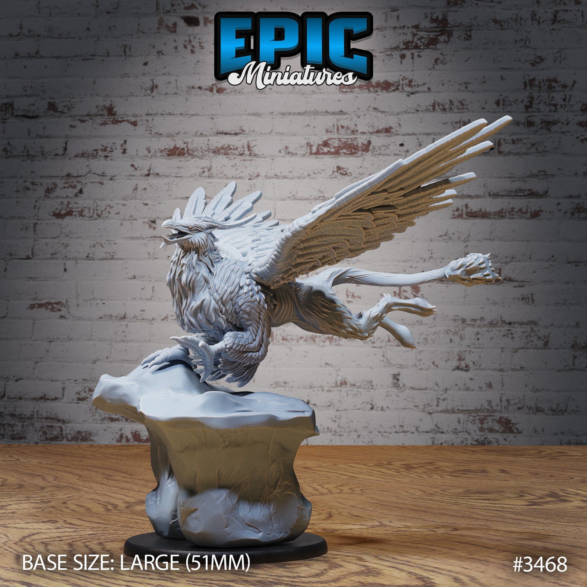 Longbeak Griffin - Epic Miniatures | Ninth Age | 32mm | Chivalry Garden | Giant Bird | Flying | Lion