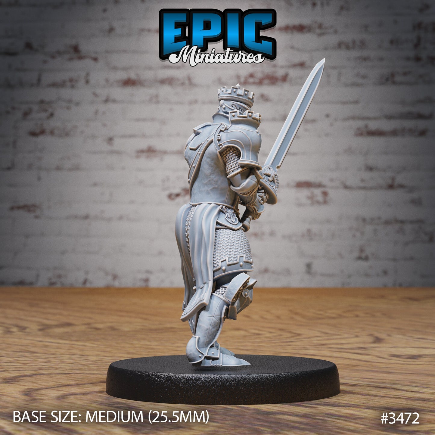 Tower Knight - Epic Miniatures | Ninth Age | 32mm | Chivalry Garden | Cavalry | Fighter | Guard | Royal | King