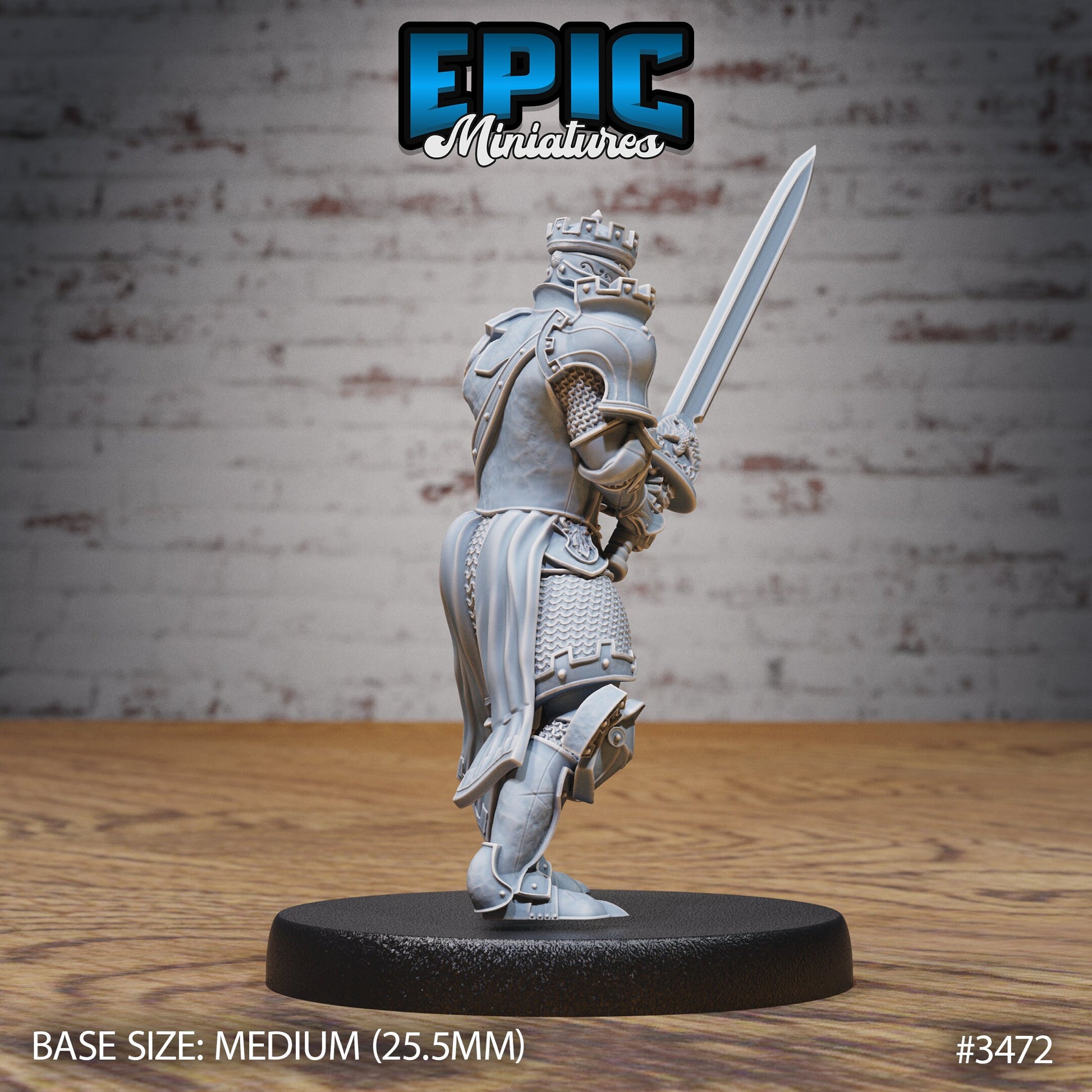 Tower Knight - Epic Miniatures | Ninth Age | 32mm | Chivalry Garden | Cavalry | Fighter | Guard | Royal | King