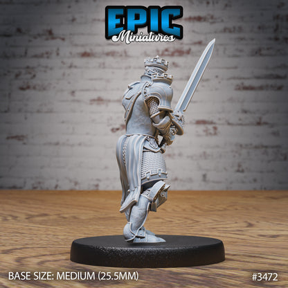 Tower Knight - Epic Miniatures | Ninth Age | 32mm | Chivalry Garden | Cavalry | Fighter | Guard | Royal | King