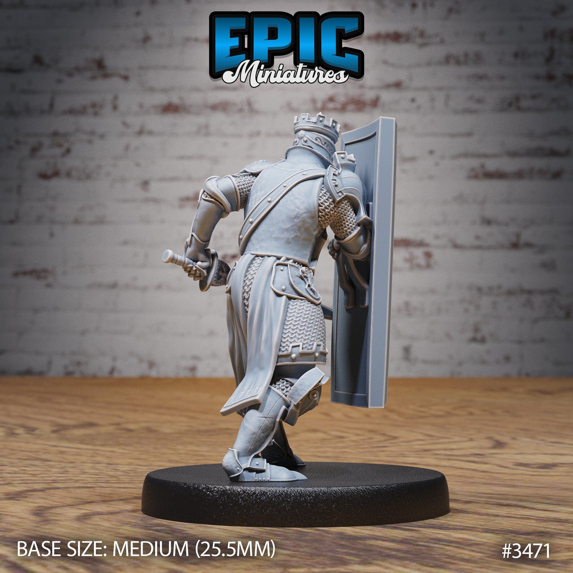 Tower Knight - Epic Miniatures | Ninth Age | 32mm | Chivalry Garden | Cavalry | Fighter | Guard | Royal | King