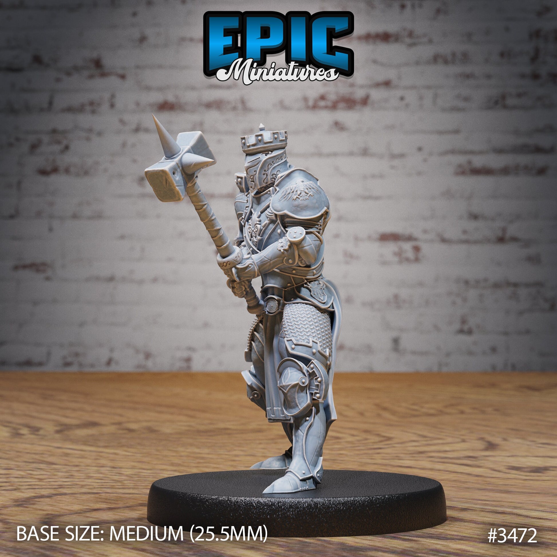 Tower Knight - Epic Miniatures | Ninth Age | 32mm | Chivalry Garden | Cavalry | Fighter | Guard | Royal | King