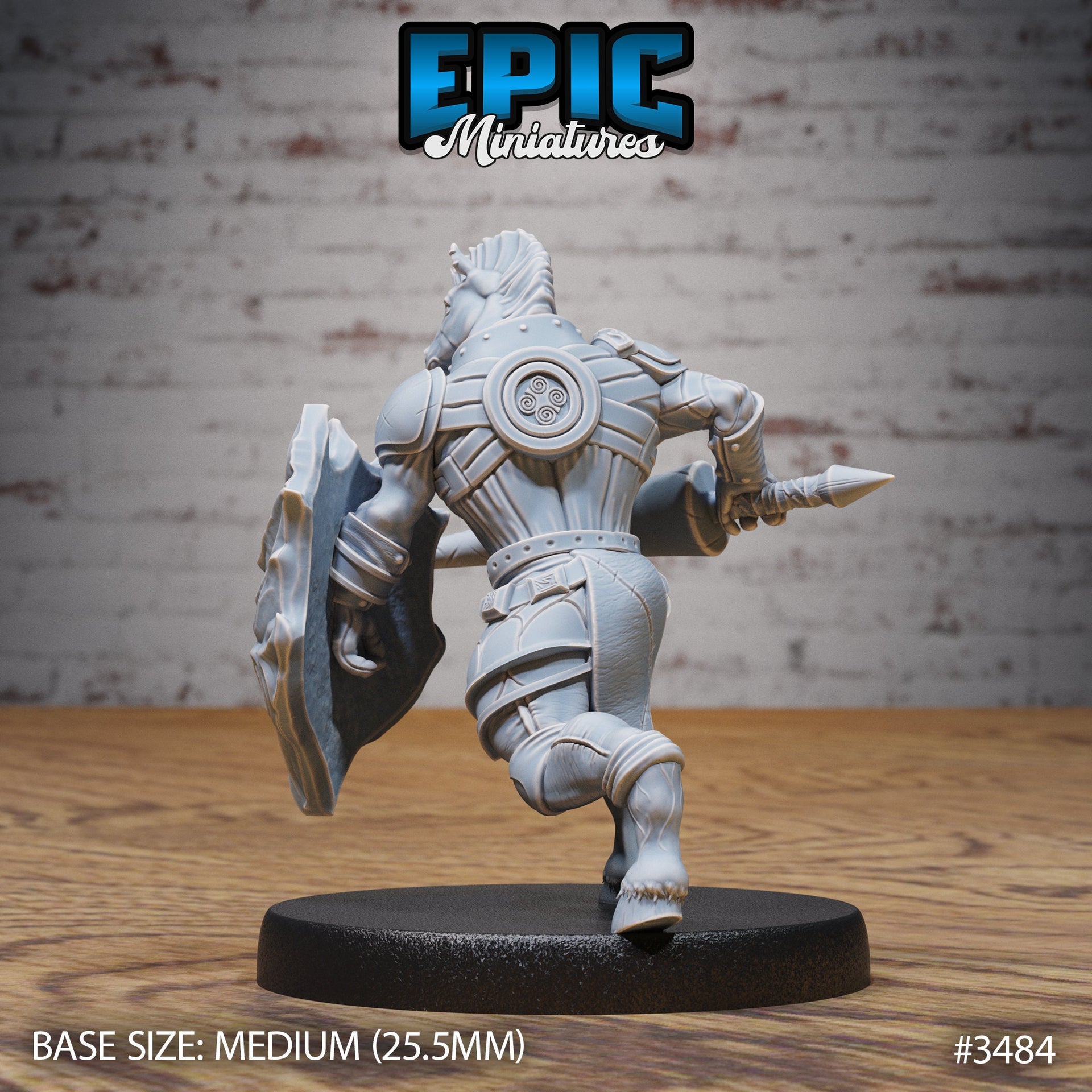 Horse Folk Knight - Epic Miniatures | Ninth Age | 32mm | Chivalry Garden | Fighter | Guard | Soldier