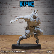 Horse Folk Knight - Epic Miniatures | Ninth Age | 32mm | Chivalry Garden | Fighter | Guard | Soldier