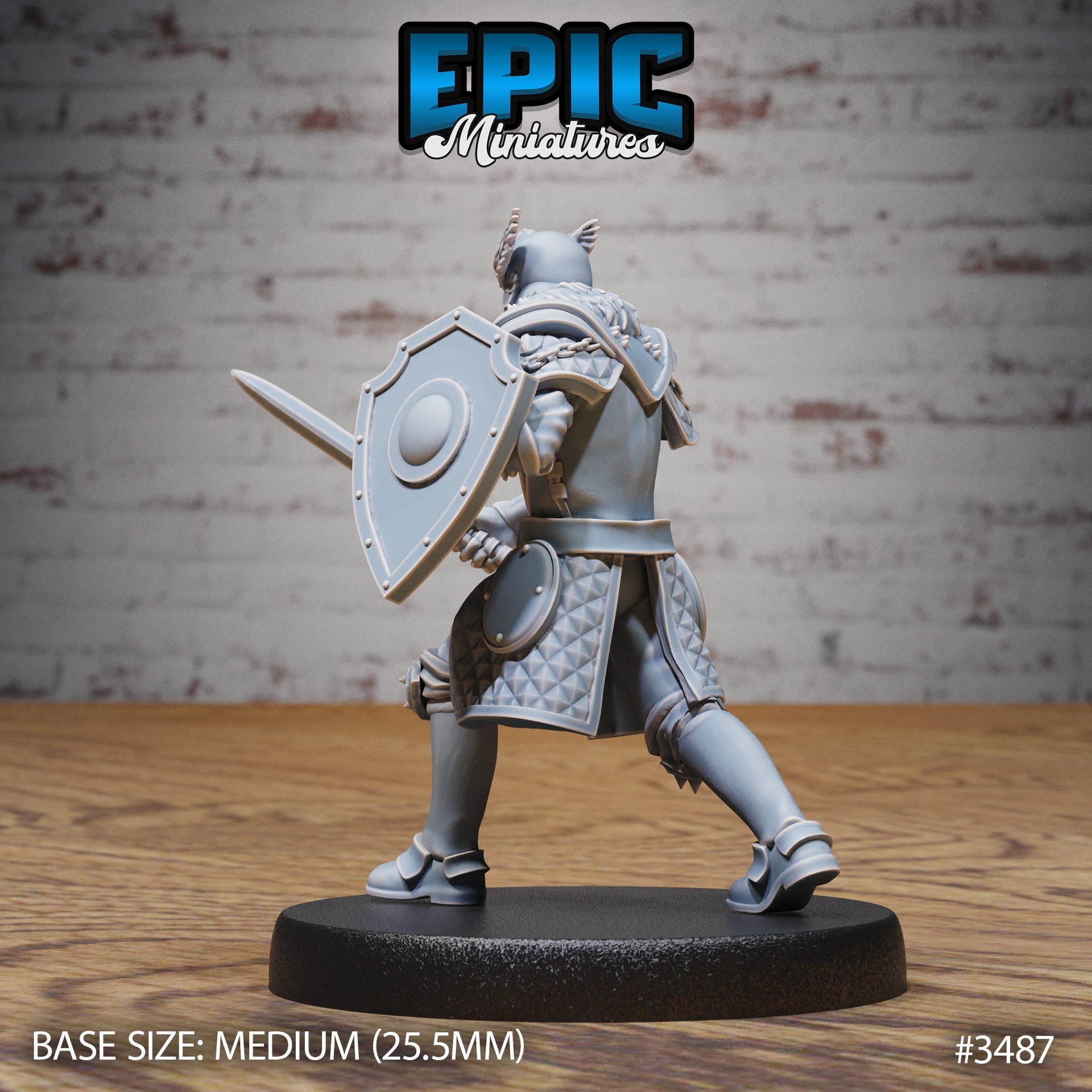 Knight Sit Rollant - Epic Miniatures | Ninth Age | 32mm | Chivalry Garden | Fighter | General | Captain | Commander