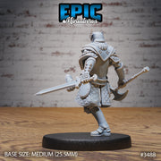 Knight Sit Rollant - Epic Miniatures | Ninth Age | 32mm | Chivalry Garden | Fighter | General | Captain | Commander
