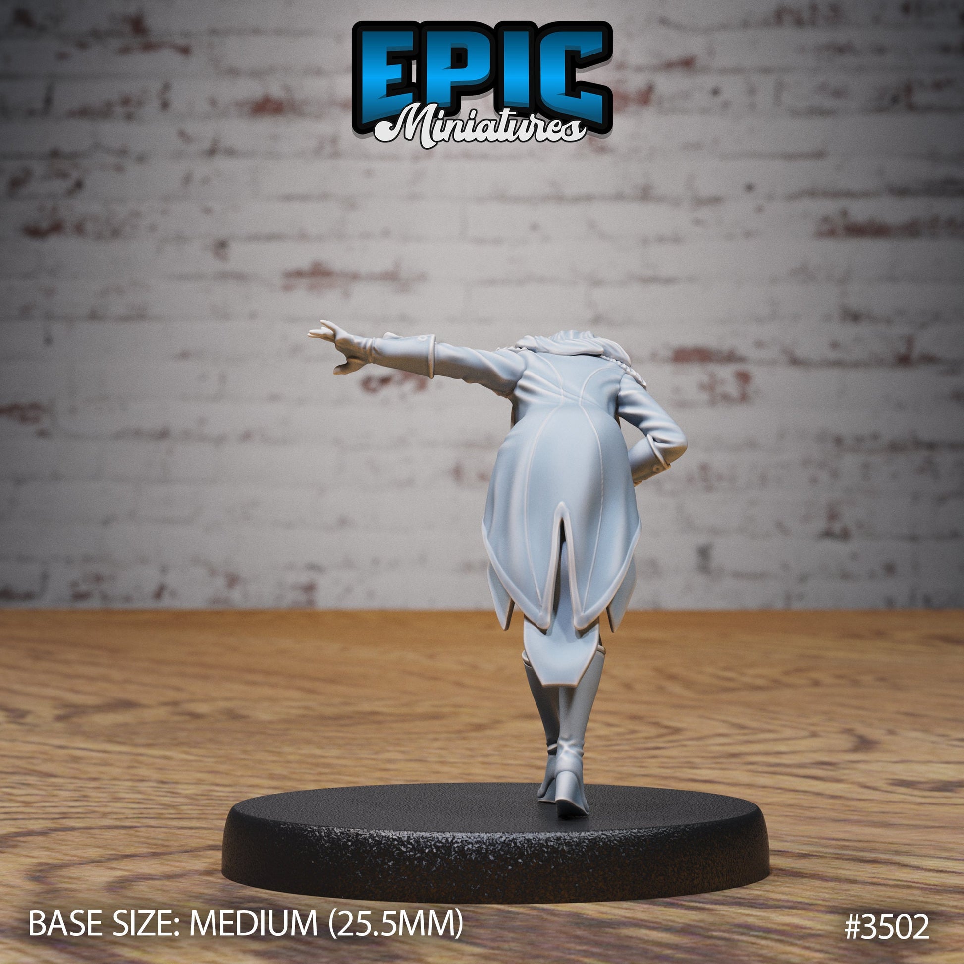 Show Director Female - Epic Miniatures | Ninth Age | 32mm | Nightsky Carnival | Circus | Big Top | Ringmaster | Bard | Performer |