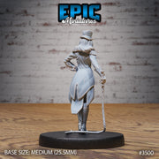 Show Director Female - Epic Miniatures | Ninth Age | 32mm | Nightsky Carnival | Circus | Big Top | Ringmaster | Bard | Performer |