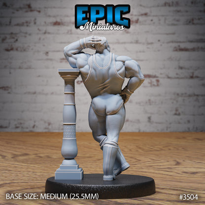 Orc Strongman - Epic Miniatures | Ninth Age | 32mm | Nightsky Carnival | Circus | Big Top | Body Builder | Wrestling Singlet