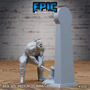 Orc Strongman - Epic Miniatures | Ninth Age | 32mm | Nightsky Carnival | Circus | Big Top | Body Builder | Wrestling Singlet