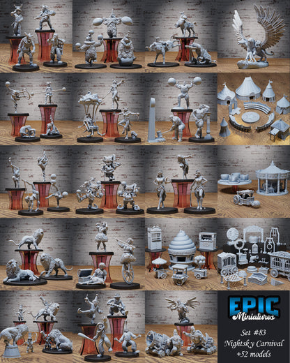 Lion - Epic Miniatures | Ninth Age | 32mm | Nightsky Carnival | Mount | Resting | Big Cat