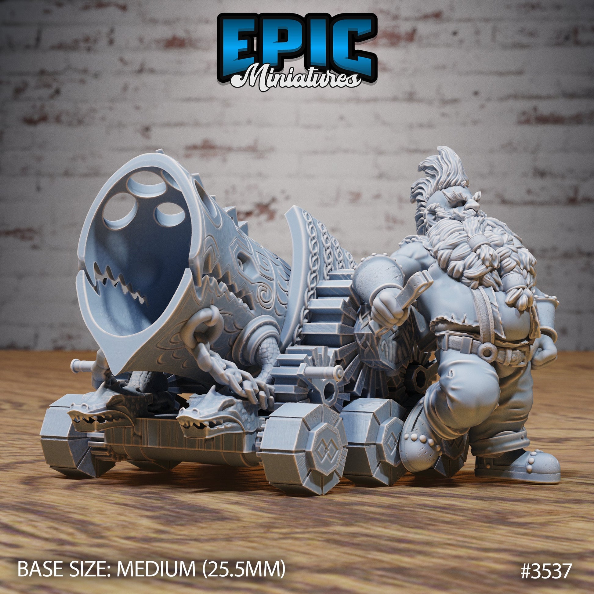 Cannon Dwarf- Epic Miniatures | Ninth Age | 32mm | Nightsky Carnival | Circus | Big Top | Performer | Jetpack | Stuntman