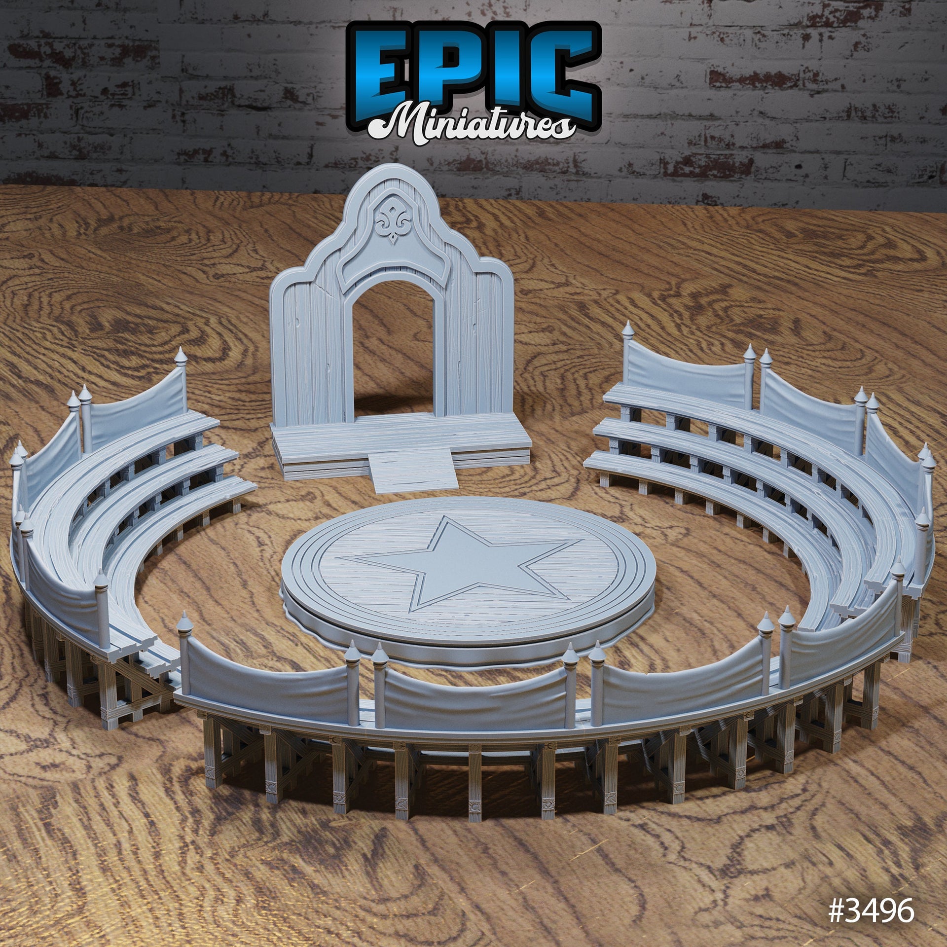 Carnival Tents - Epic Miniatures | Ninth Age | 32mm | Nightsky Carnival | Circus | Big Top | Stands | Ring