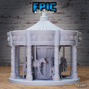 Carnival Rides- Epic Miniatures | Ninth Age | 32mm | Nightsky Carnival | Circus | Big Top | Teacup | Merry go round | Chariot | Carousel