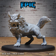 Guardian Fu Dog - Epic Miniatures | Ninth Age | 32mm |Iron Fist Tournament | Chinese Guardian Lion | Fire breathing