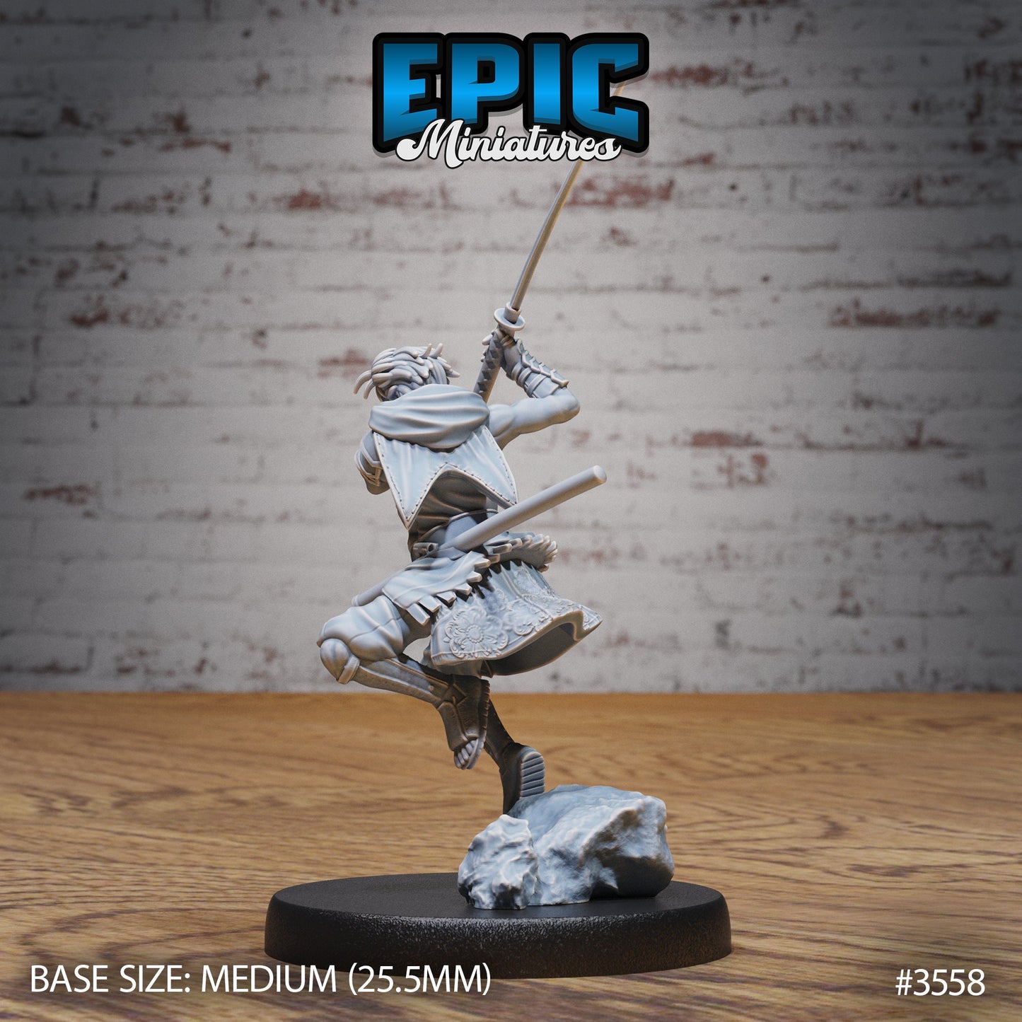 Katana Master - Epic Miniatures | Ninth Age | 32mm |Iron Fist Tournament | Fighter | Samurai | Swordsman