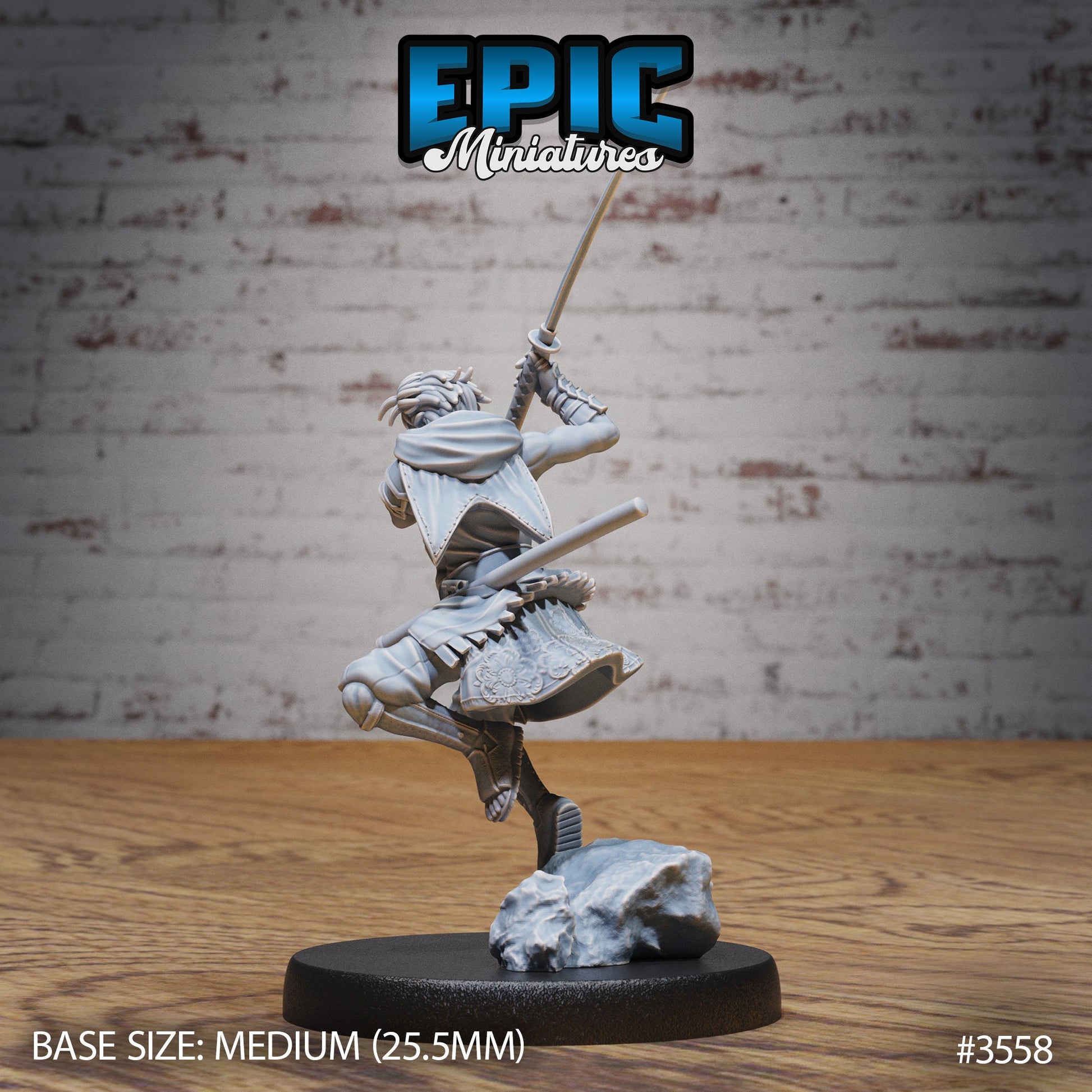 Katana Master - Epic Miniatures | Ninth Age | 32mm |Iron Fist Tournament | Fighter | Samurai | Swordsman