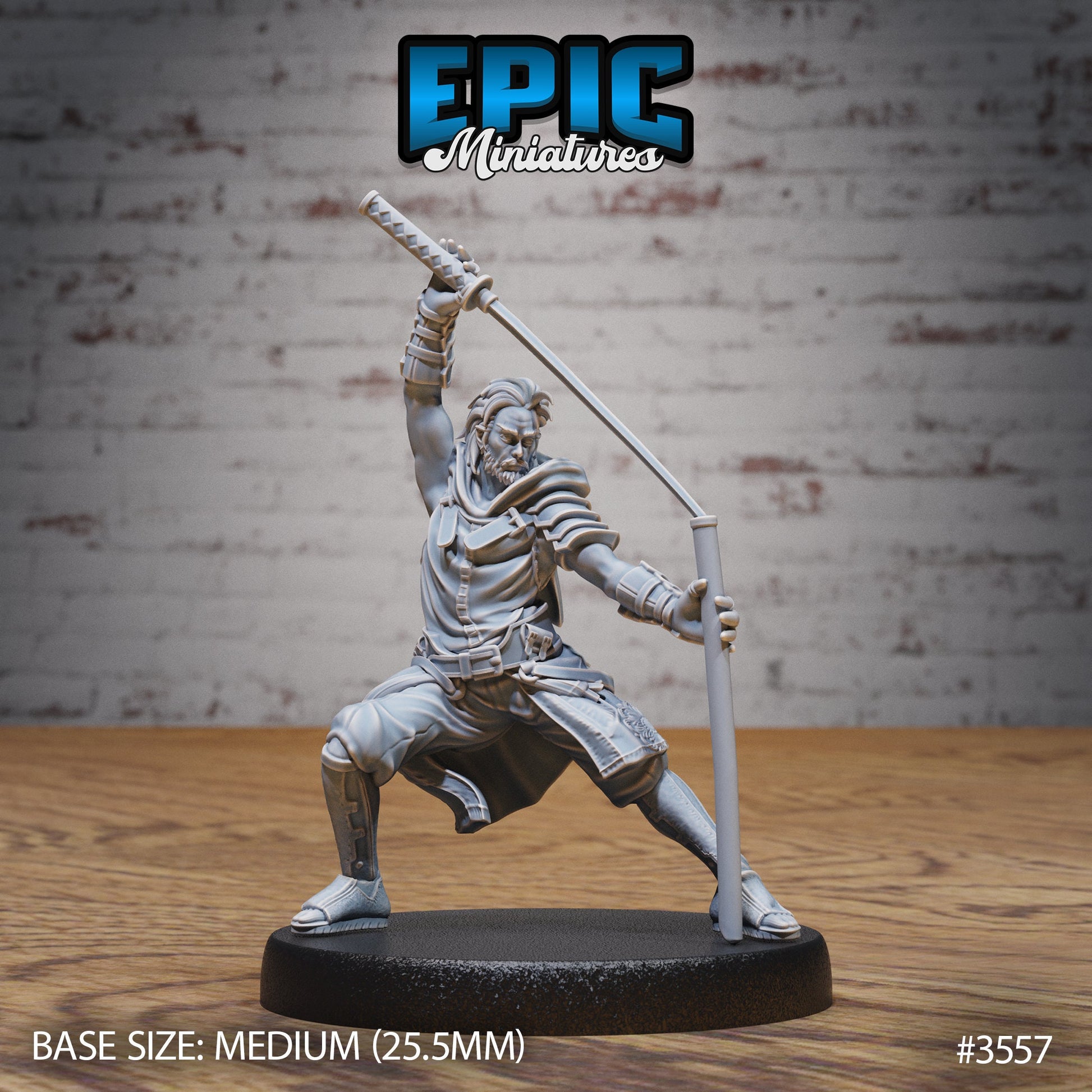 Katana Master - Epic Miniatures | Ninth Age | 32mm |Iron Fist Tournament | Fighter | Samurai | Swordsman