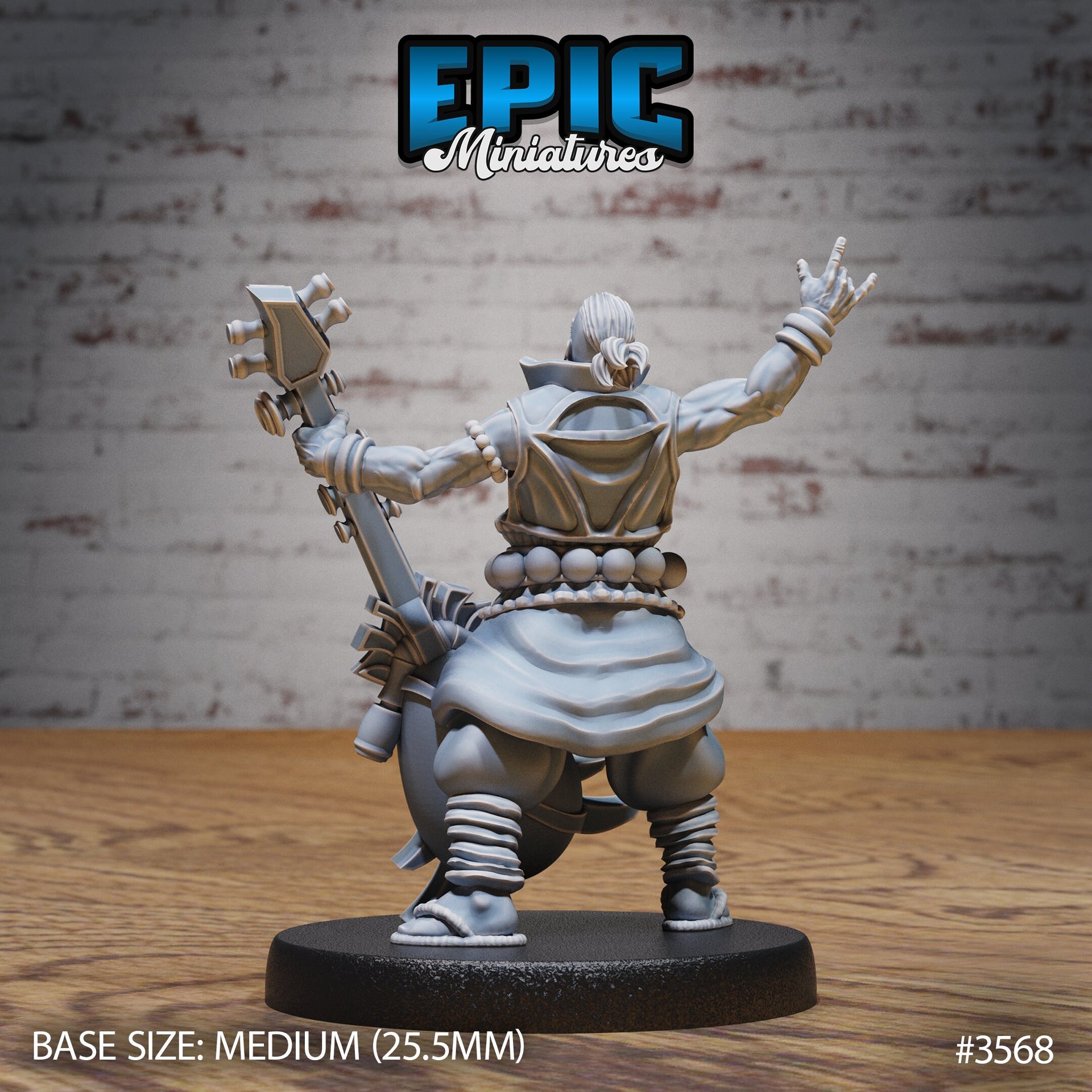 Orient Metal Bard - Epic Miniatures | Ninth Age | 32mm |Iron Fist Tournament | Instrument | Guitar | Magic