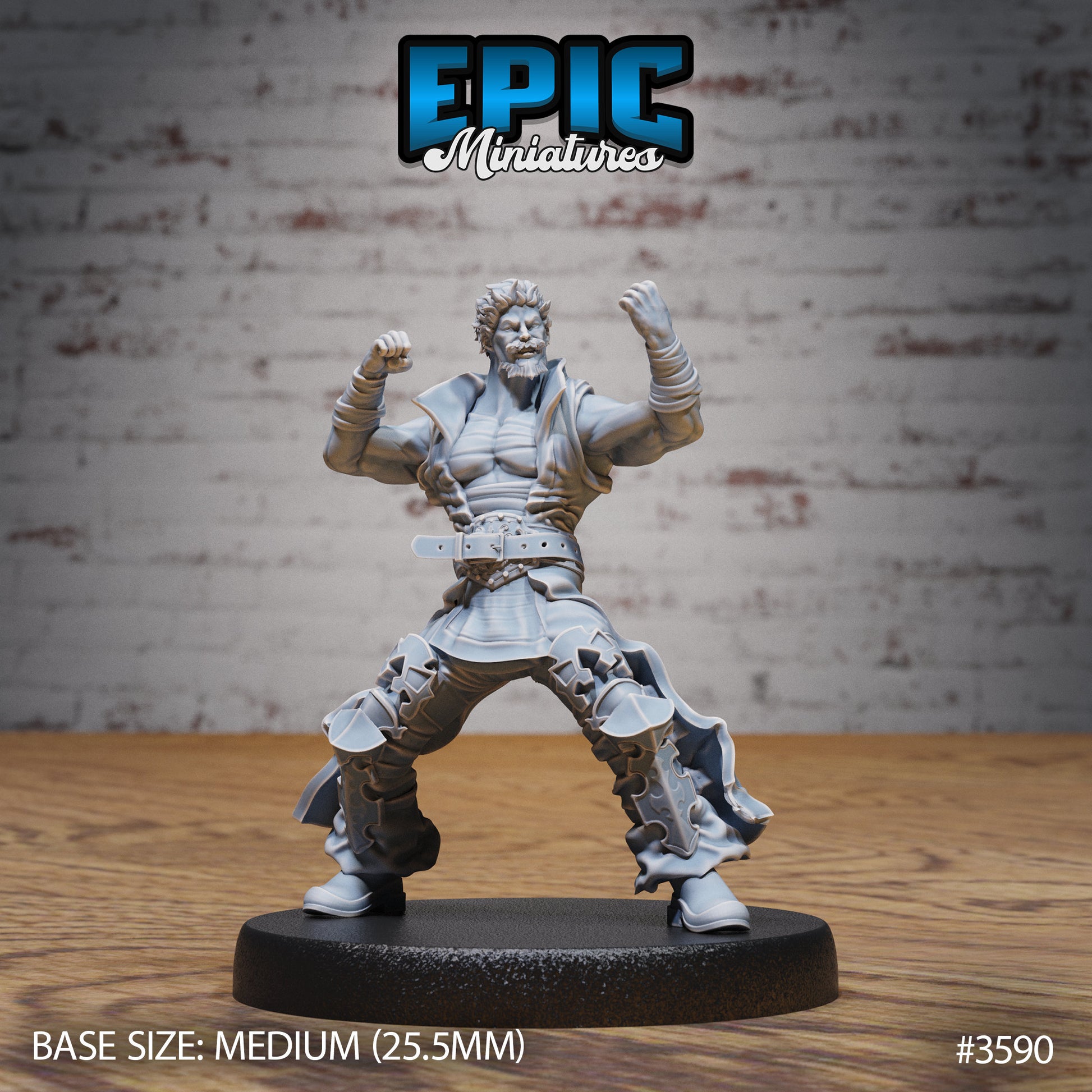 Gaijin Challenger - Epic Miniatures | Ninth Age | 32mm | Iron Fist Tournament | Martial Artist | Fighter | Monk | Brawler