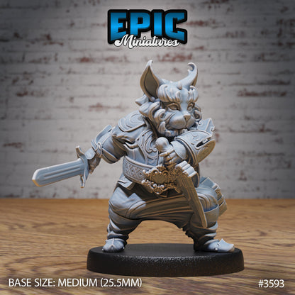 Eastern Cat Folk - Epic Miniatures | Ninth Age | 32mm |Iron Fist Tournament | Tabaxi | Tabby | Fighter | Warrior