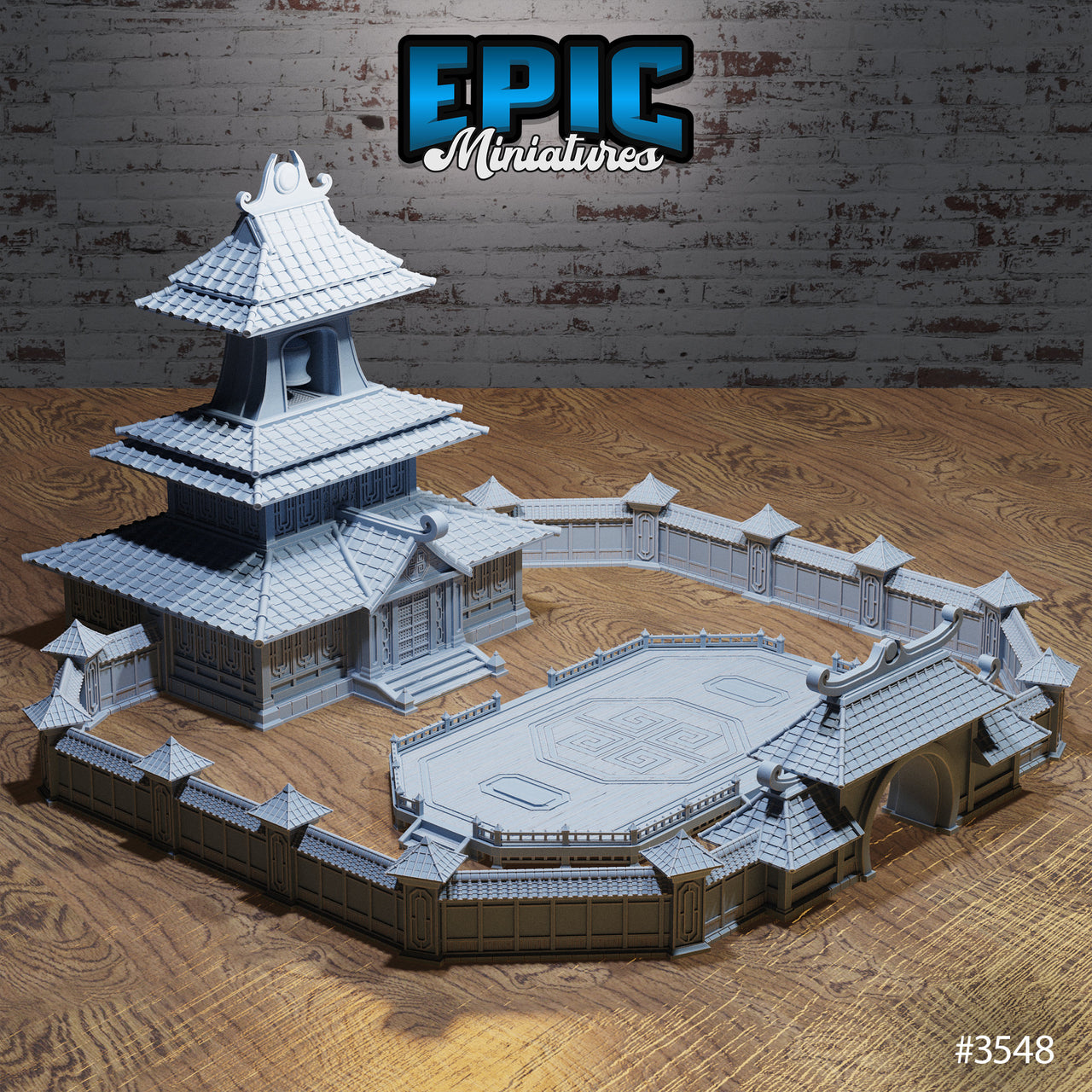 Iron Fist Arena - Epic Miniatures | Ninth Age | 32mm | Iron Fist Tournament | Martial Arts | Temple | Monastary