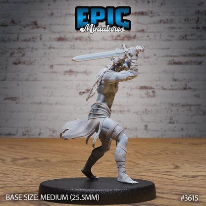 Cave Elf Barbarian - Epic Miniatures | 32mm | Ice Age Madness | Fighter | Warrior