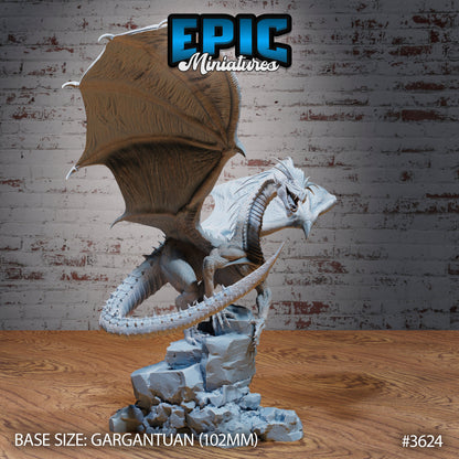 Glacier Dragon - Epic Miniatures | 32mm | Ice Age Madness | Drake | Gargantuan | Ancient