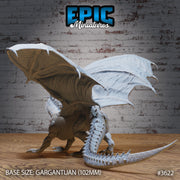 Glacier Dragon - Epic Miniatures | 32mm | Ice Age Madness | Drake | Gargantuan | Ancient