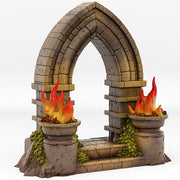 Haunted Castle Portal With Its Ghost Effectt - Print Your Monsters, Fantastic Portals | 32mm | Tomb | Spooky