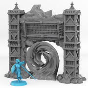 Ancient Asian Temple Portal With Its Ancestral Vortex Effect - Print Your Monsters, Fantastic Portals | 32mm | Feudal | Fortress