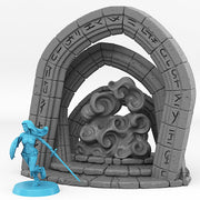 Celestial Portal With Its Cloudy Effect - Print Your Monsters, Fantastic Portals | 32mm | Temple | Runes
