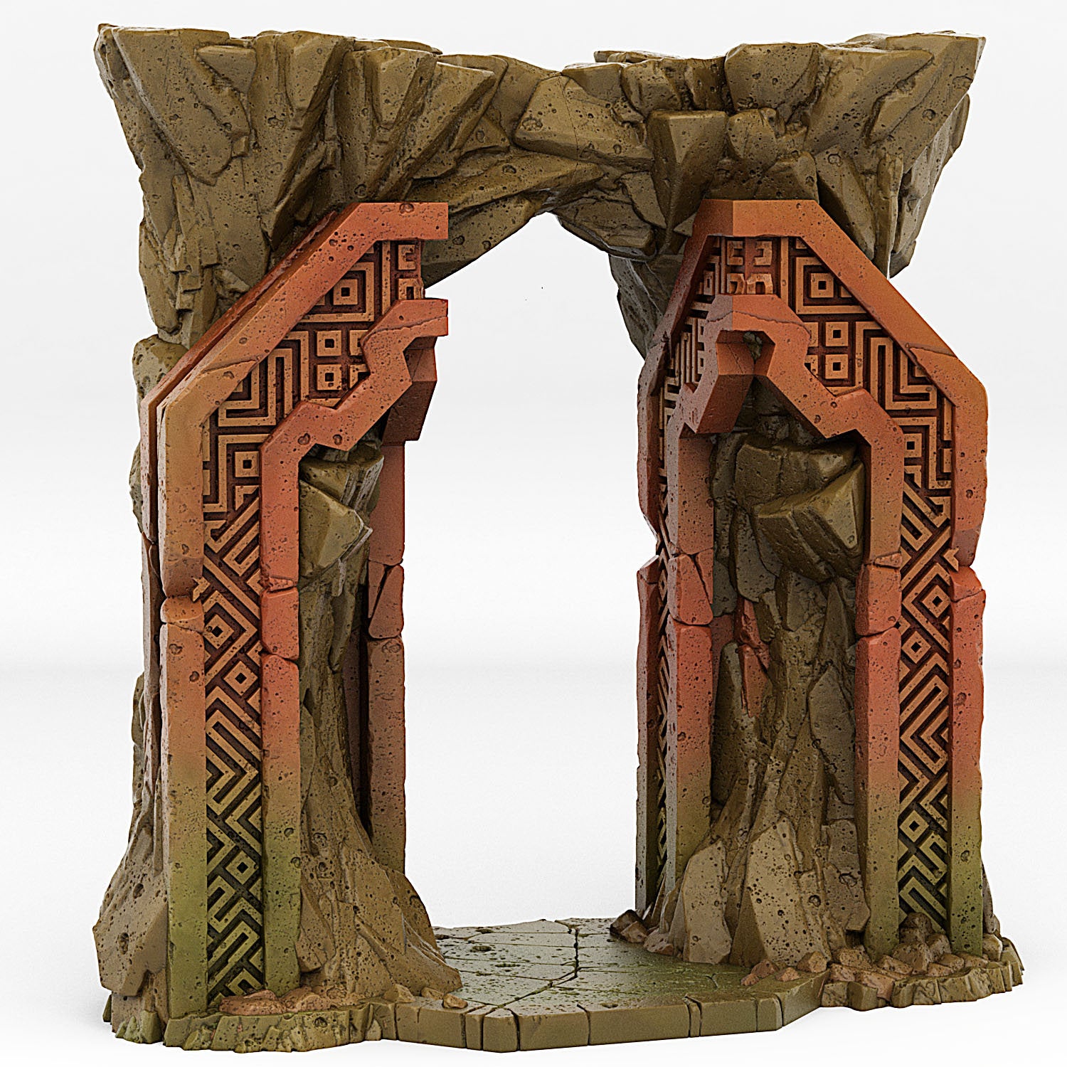 Dwarf Portal With Its Rock Vortex Effect - Print Your Monsters, Fantastic Portals | 32mm | Temple | Runes