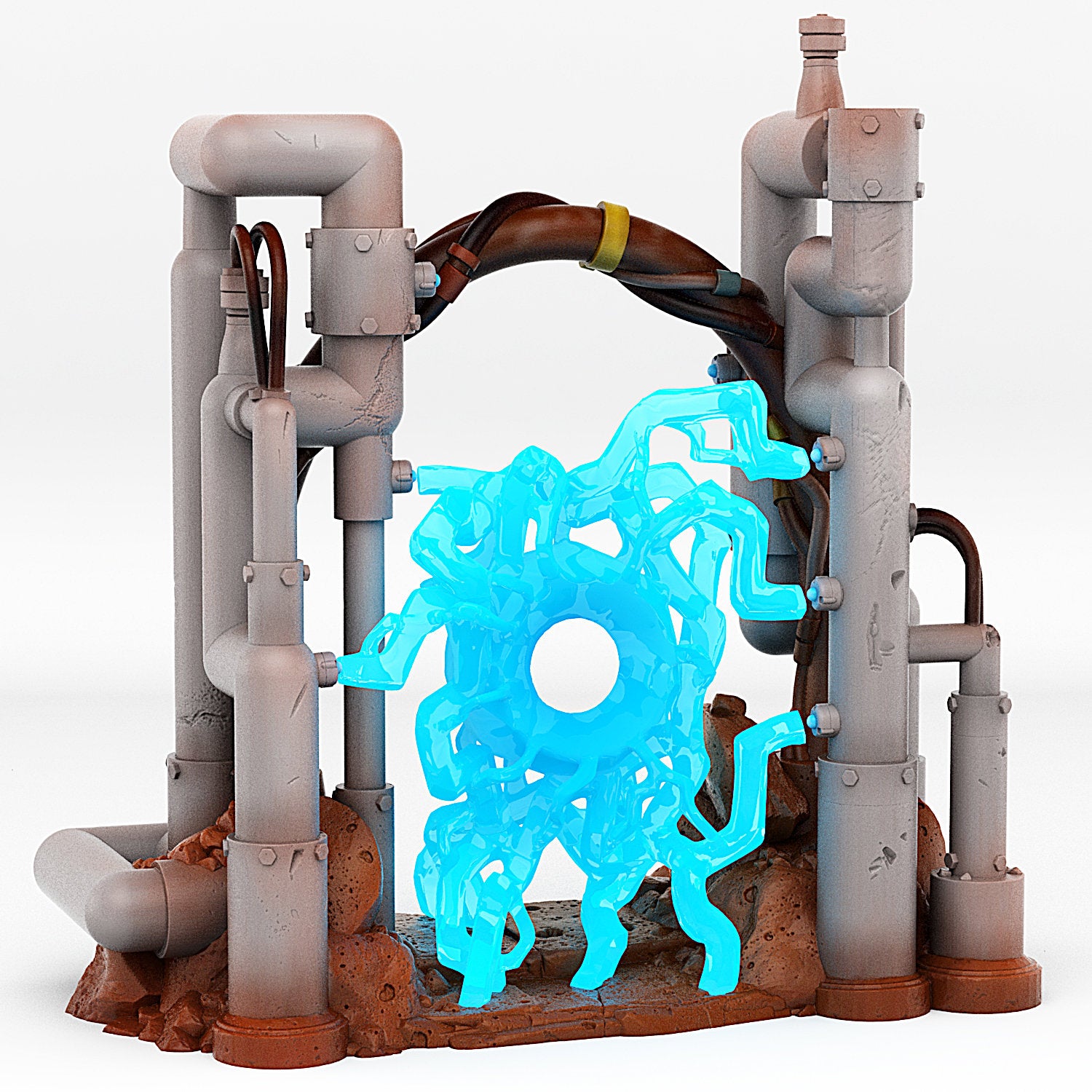 Martian Pipes Portal With Its Electric Effect - Print Your Monsters, Fantastic Portals | 32mm | Alien | Factory