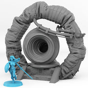 Space Ship Portal With Its Space Tornado Effect - Print Your Monsters, Fantastic Portals | 32mm | Alien | Factory