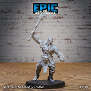 Barbarian Tribe Male- Epic Miniatures | 32mm | Ice Age Madness | Fighter | Warrior | Hunter | Cooking | Camp
