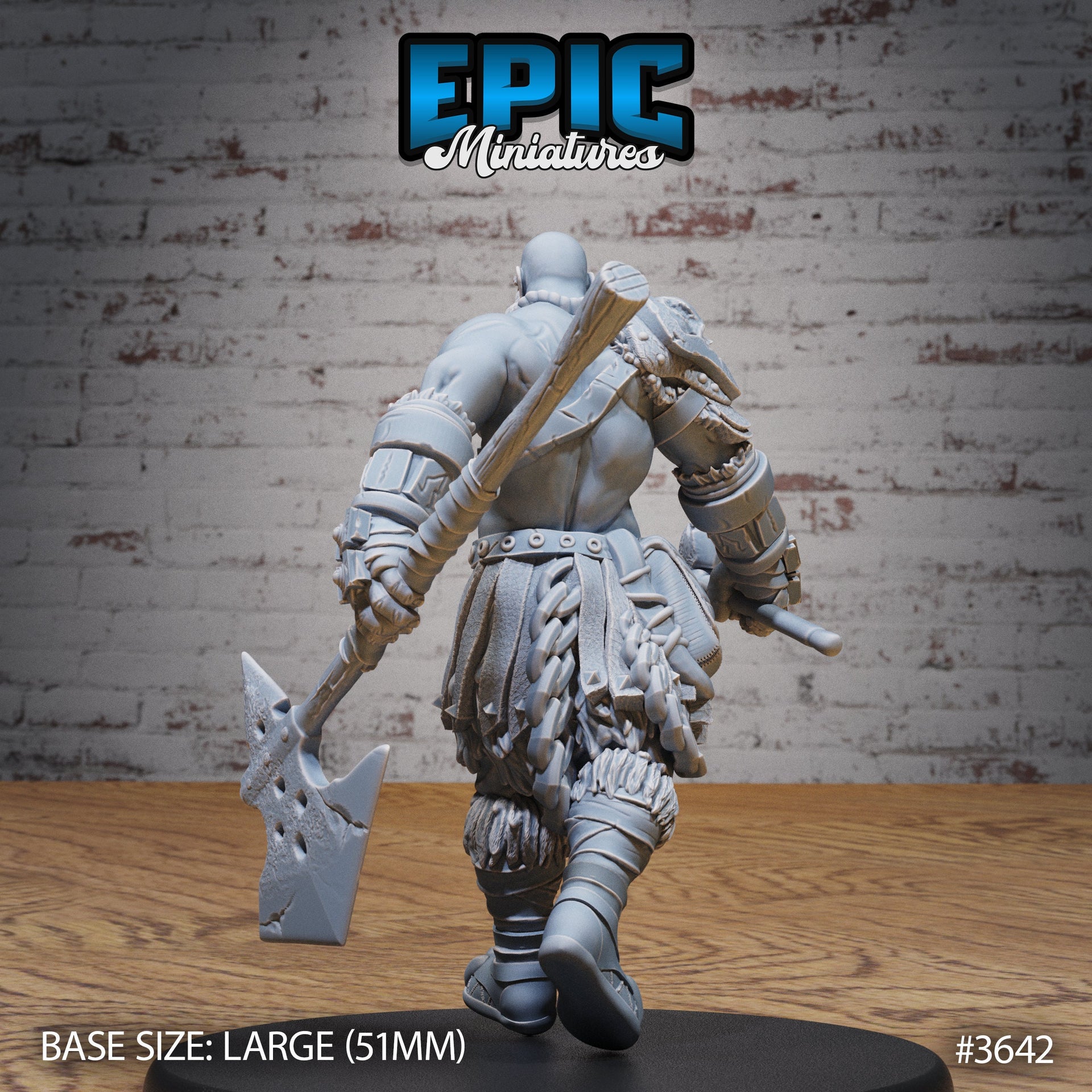 Half Giant Barbarian - Epic Miniatures | 32mm | Ice Age Madness | Fighter | Warrior | Ogre