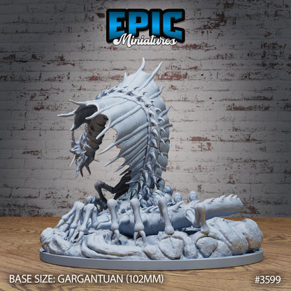 Ancient Remorhaz - Epic Miniatures | 32mm | Ice Age Madness | Gargantuan | Snow
