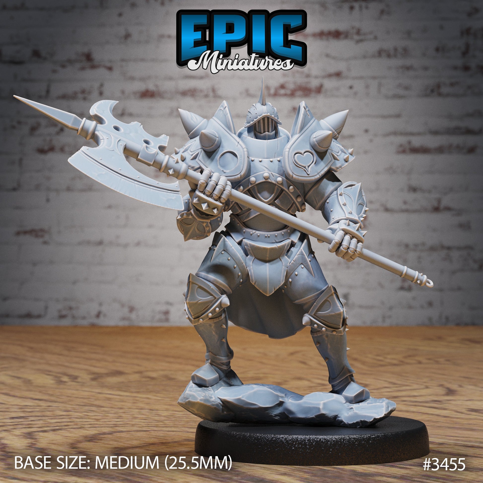 Heart Knight - Epic Miniatures | Ninth Age | 32mm | Chivalry Garden | Cavalry | Fighter | Guard | Soldier | Army