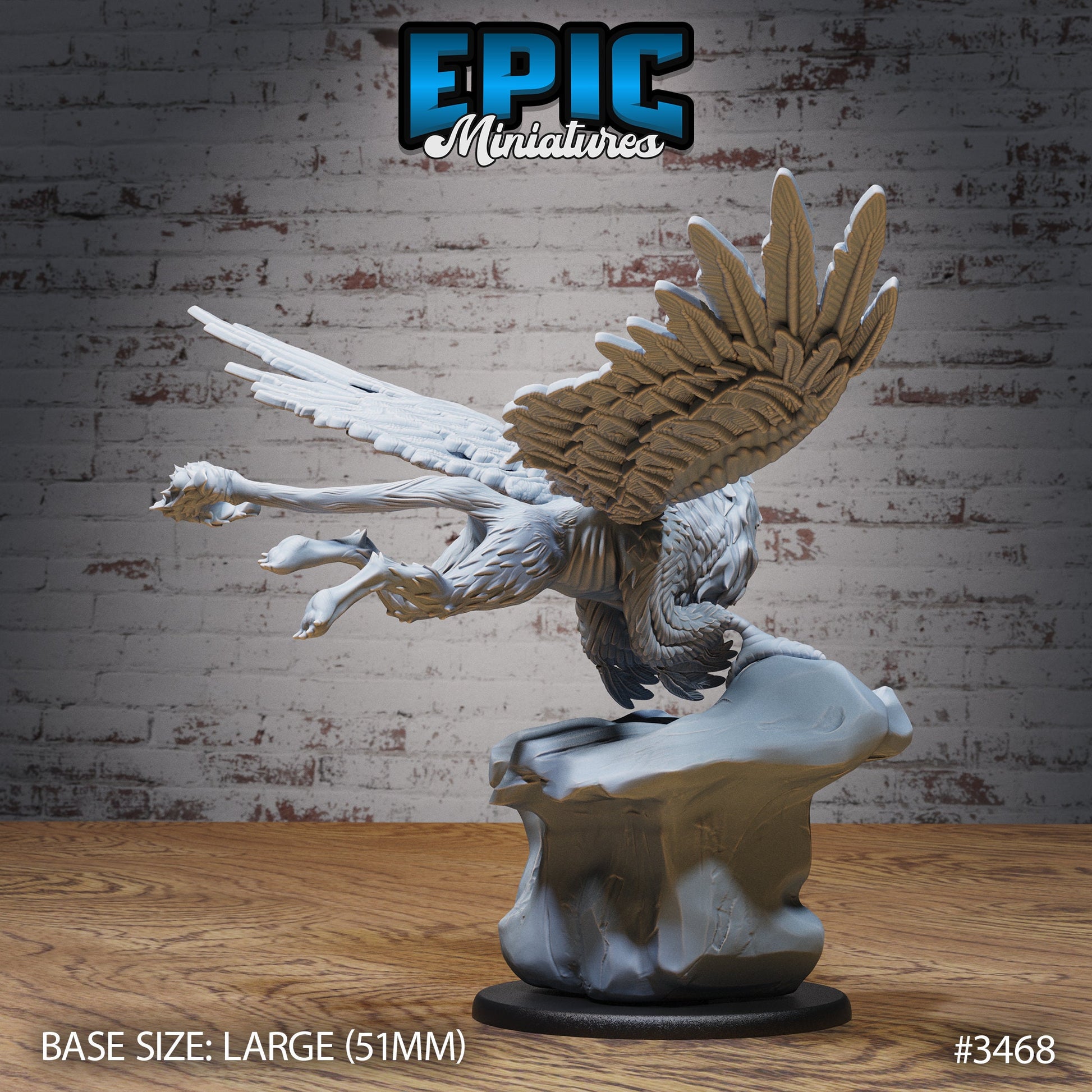 Longbeak Griffin - Epic Miniatures | Ninth Age | 32mm | Chivalry Garden | Giant Bird | Flying | Lion