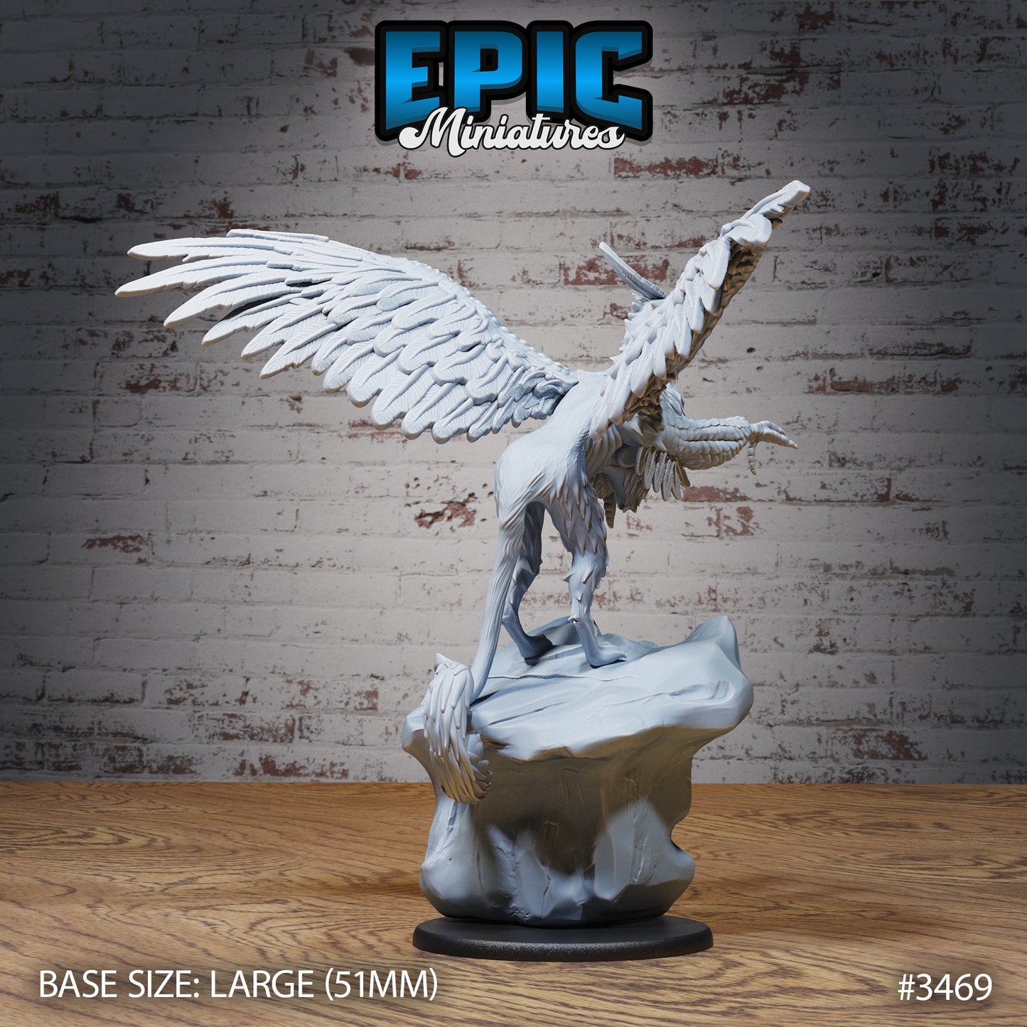 Longbeak Griffin - Epic Miniatures | Ninth Age | 32mm | Chivalry Garden | Giant Bird | Flying | Lion