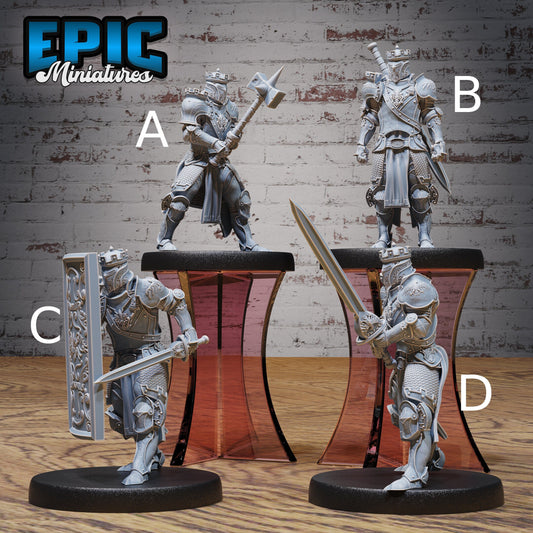 Tower Knight - Epic Miniatures | Ninth Age | 32mm | Chivalry Garden | Cavalry | Fighter | Guard | Royal | King