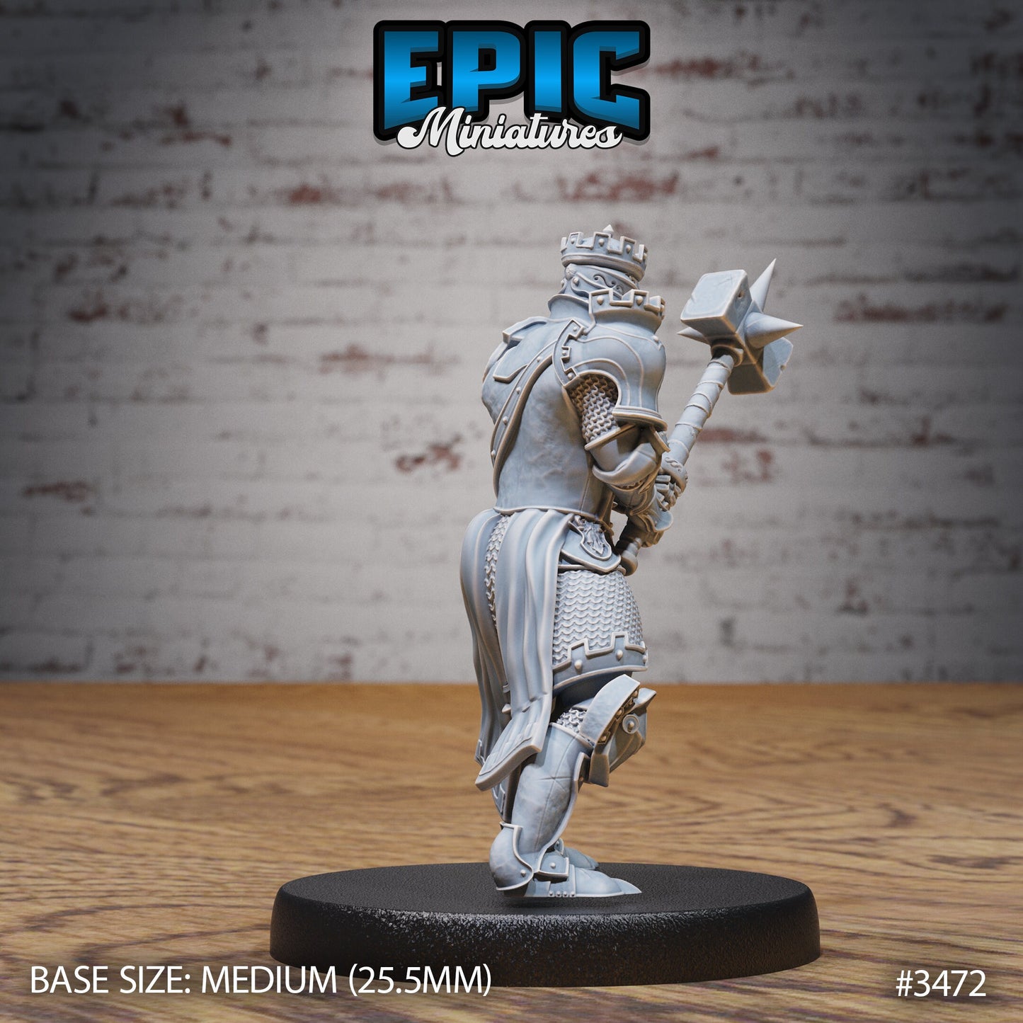 Tower Knight - Epic Miniatures | Ninth Age | 32mm | Chivalry Garden | Cavalry | Fighter | Guard | Royal | King