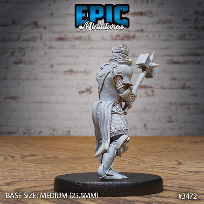 Tower Knight - Epic Miniatures | Ninth Age | 32mm | Chivalry Garden | Cavalry | Fighter | Guard | Royal | King