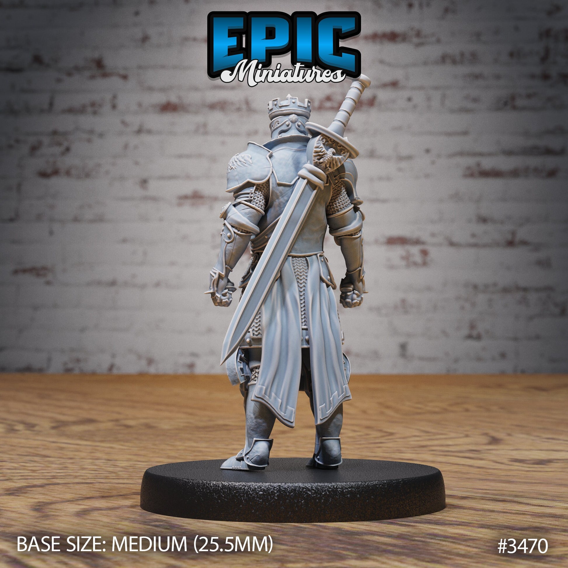 Tower Knight - Epic Miniatures | Ninth Age | 32mm | Chivalry Garden | Cavalry | Fighter | Guard | Royal | King
