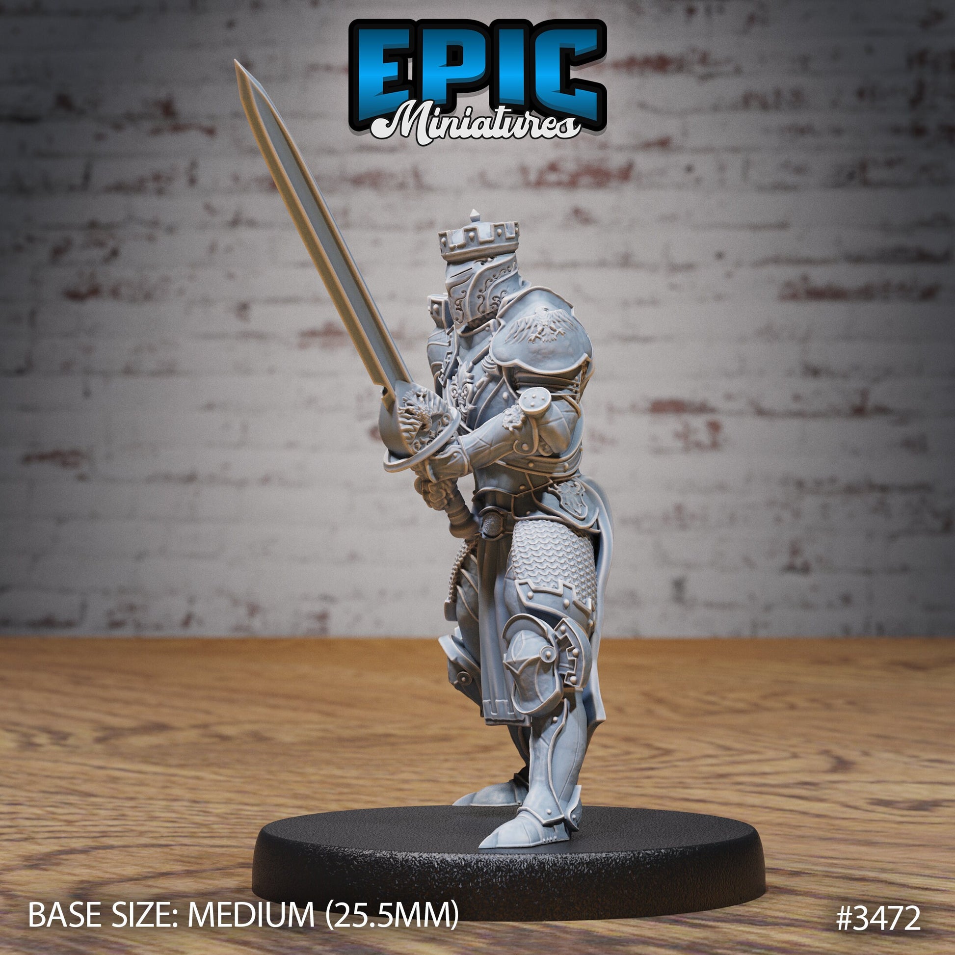 Tower Knight - Epic Miniatures | Ninth Age | 32mm | Chivalry Garden | Cavalry | Fighter | Guard | Royal | King