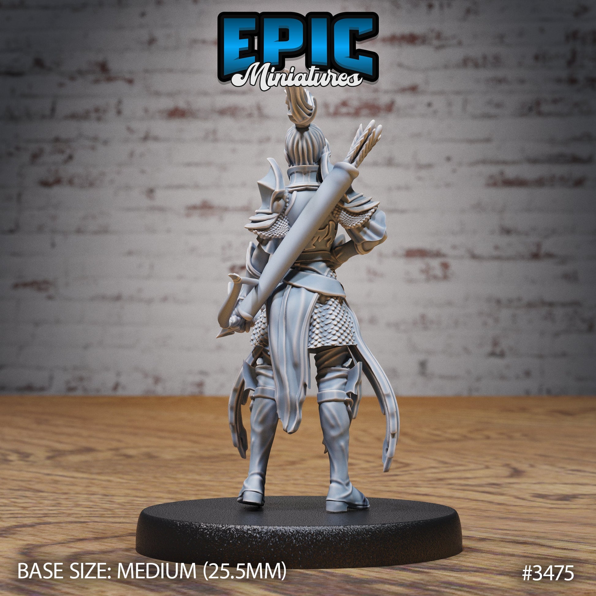 Knight Lady Joan - Epic Miniatures | Ninth Age | 32mm | Chivalry Garden | Fighter | Guard | Soldier