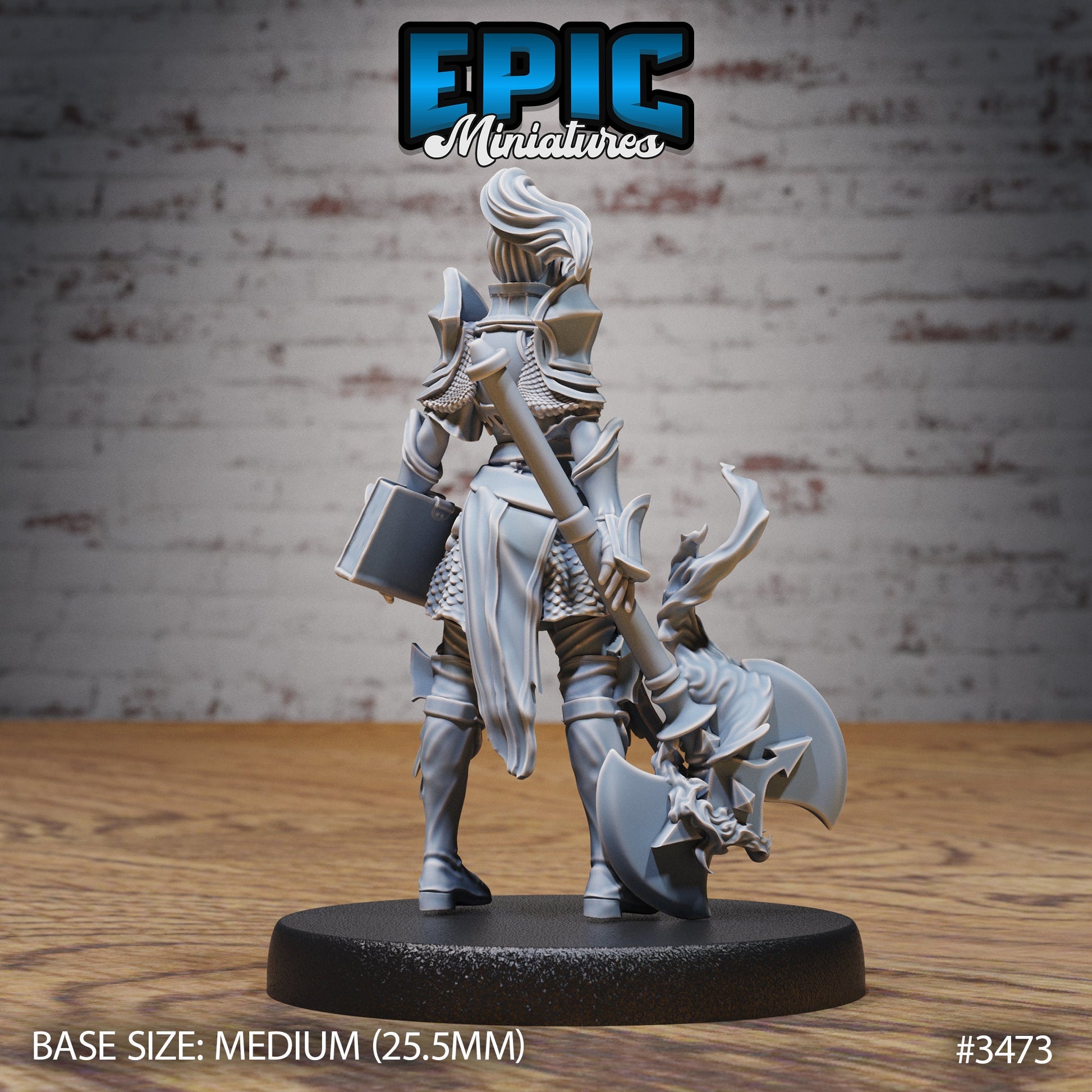 Knight Lady Joan - Epic Miniatures | Ninth Age | 32mm | Chivalry Garden | Fighter | Guard | Soldier