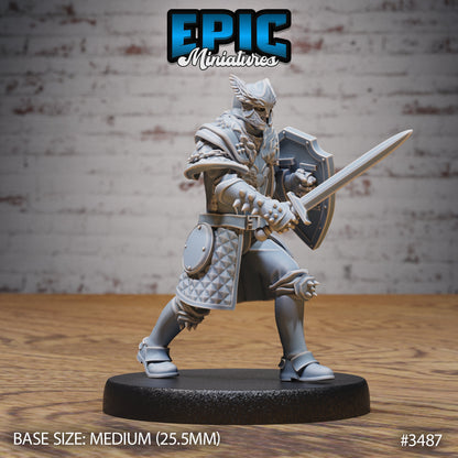 Knight Sit Rollant - Epic Miniatures | Ninth Age | 32mm | Chivalry Garden | Fighter | General | Captain | Commander
